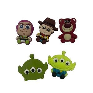 NEW 5 pc. Toy Story Clog‎ Charms/ Shoe Charms Pack Woody Buzz